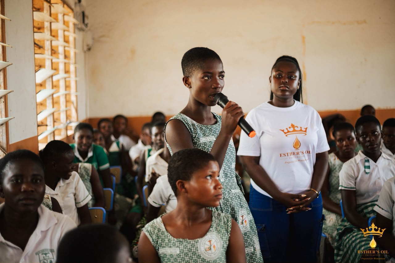 Esther's Oil Initiative outreach at Mother Teresa School for Girls, Senya Breku - photo 6