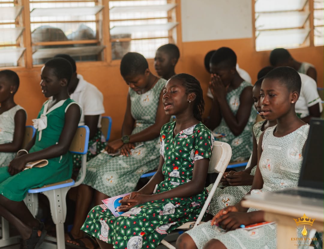 Esther's Oil Initiative outreach at Mother Teresa School for Girls, Senya Breku - photo 26